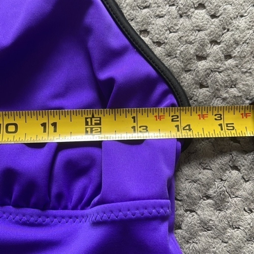 ZeroXposur Tankini Swimsuits Racerback Top Tank Top Purple Size M/L EUC #4114 - Picture 7 of 7